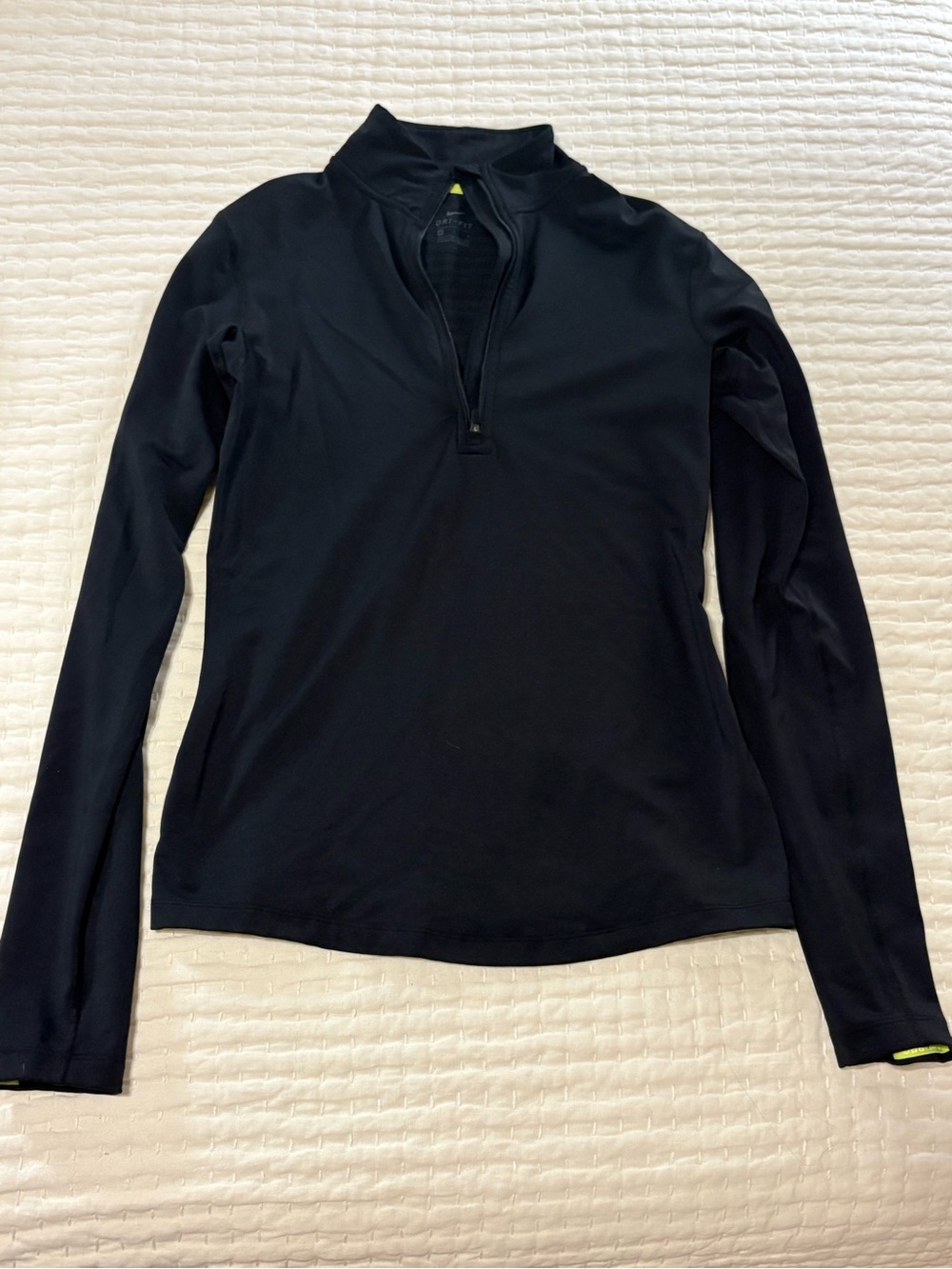 Nike Black Long-Sleeve Quarter-Zip Women's Top